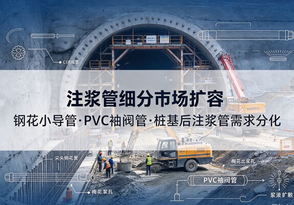 阳曲注浆管细分市场扩容，隧道钢花小导管、PVC 袖阀管、桩基后注浆管需求分化